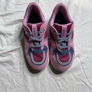 Kids Pink and Blue Kizik slip in Sneakers